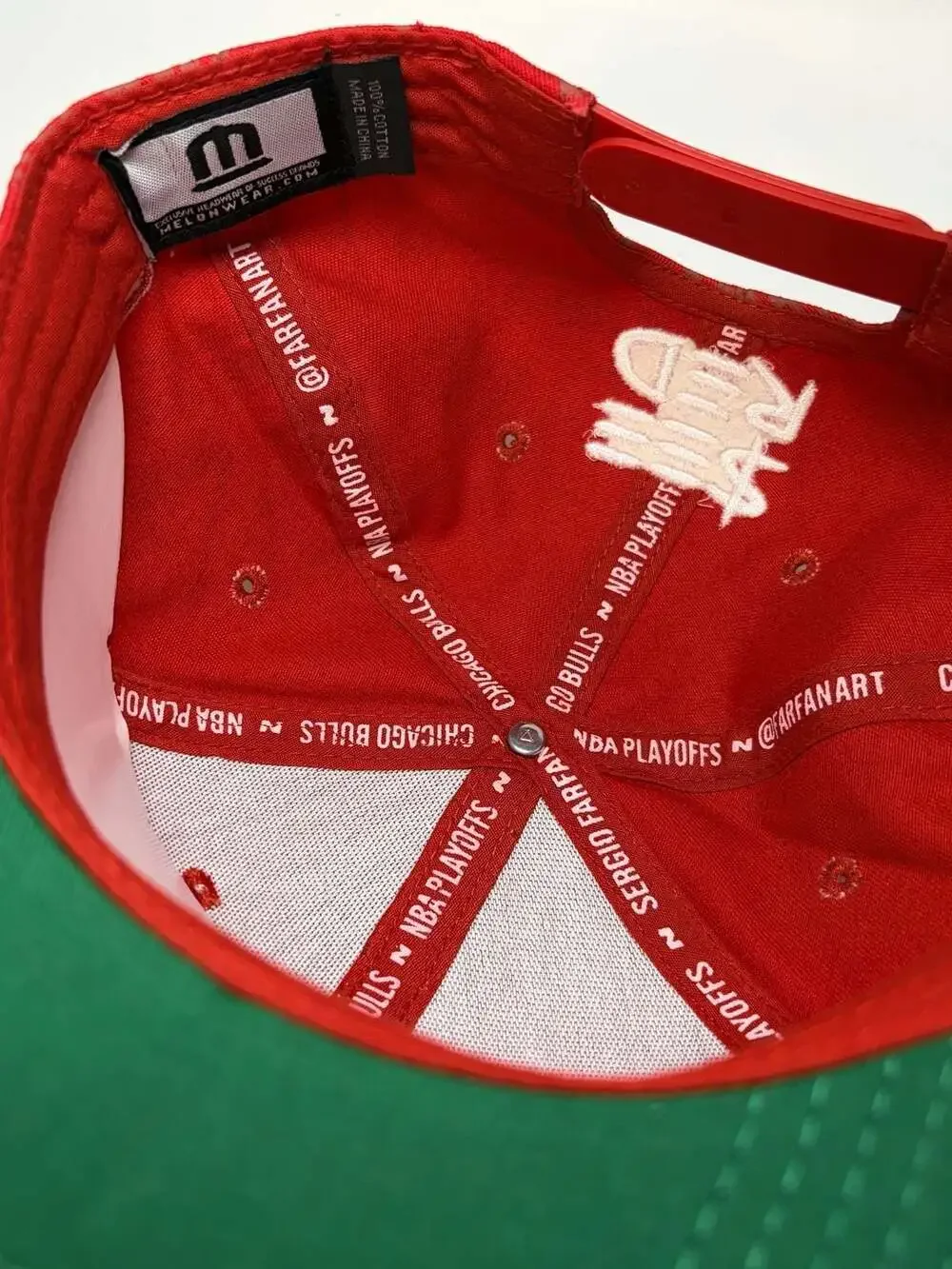 Chicago Bulls Artist Series Snapback Hat Red BMO Stadium Giveaway